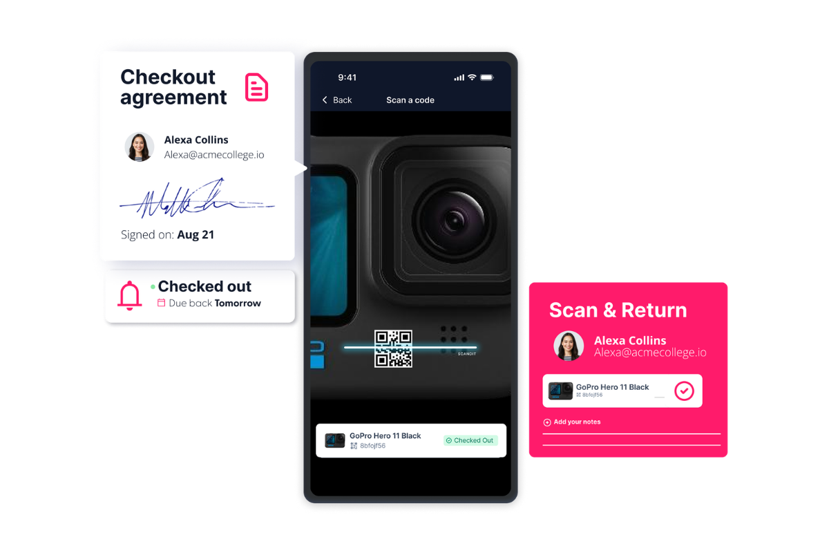 Mobile app checkouts