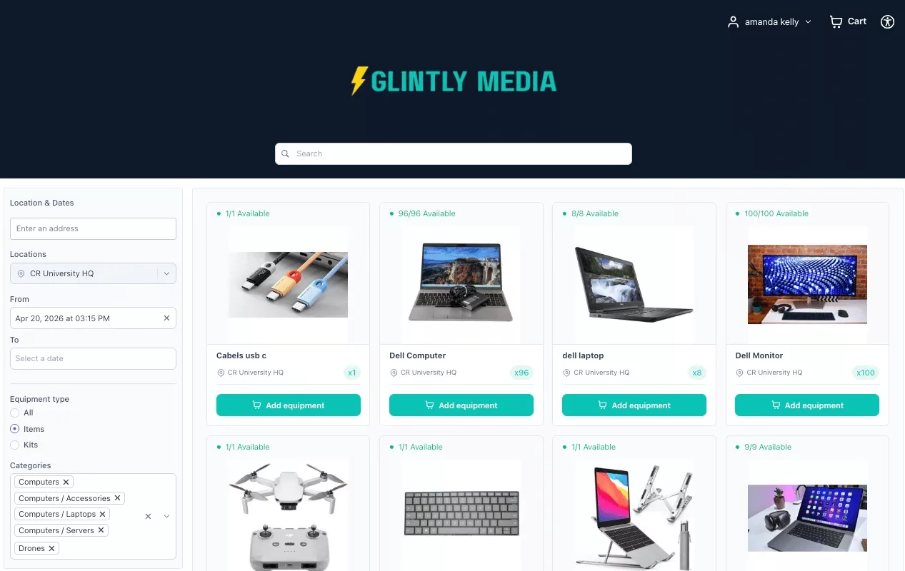 Booking Portal Glintly