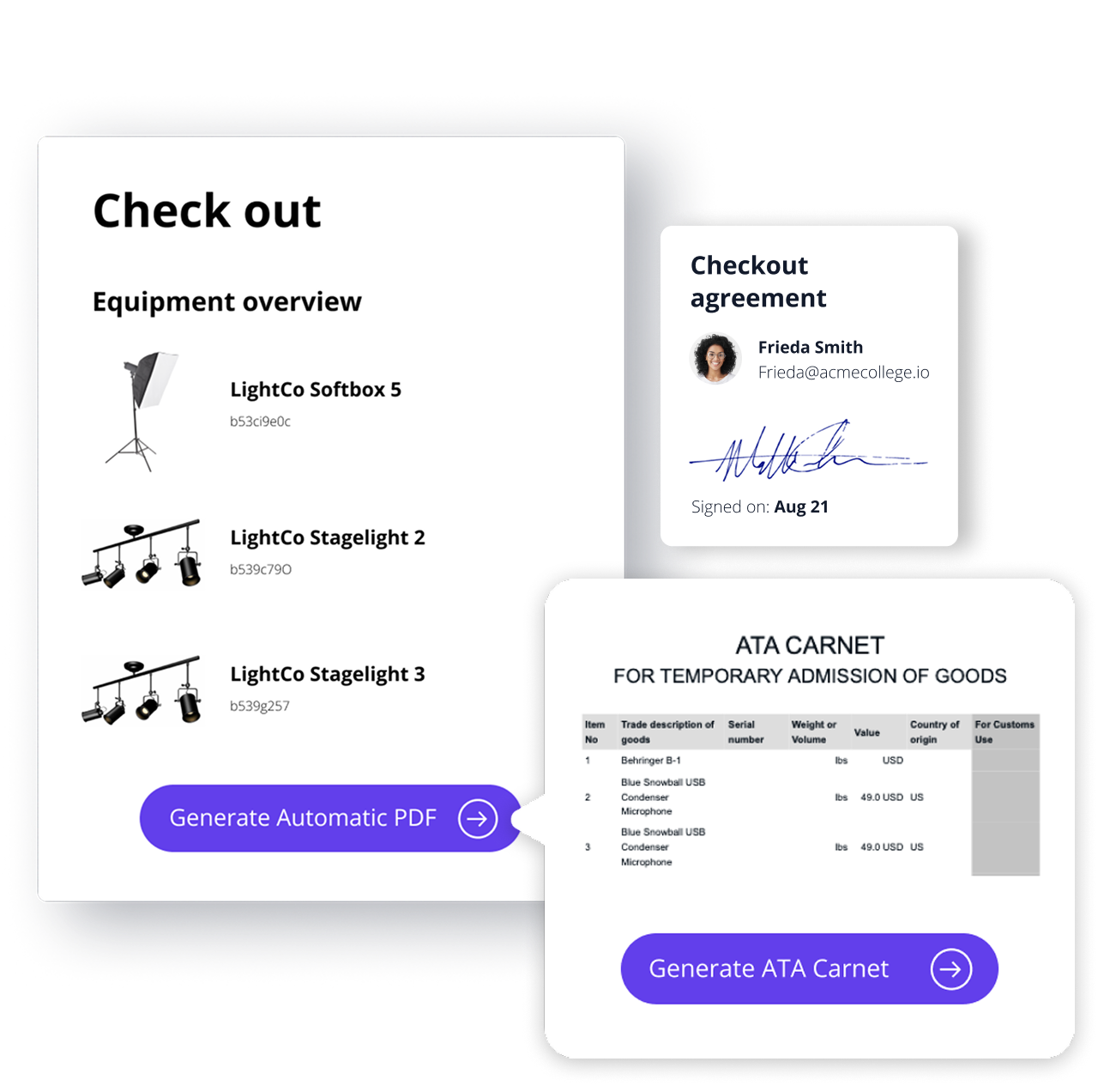 Check out Agreement Documentation 2025