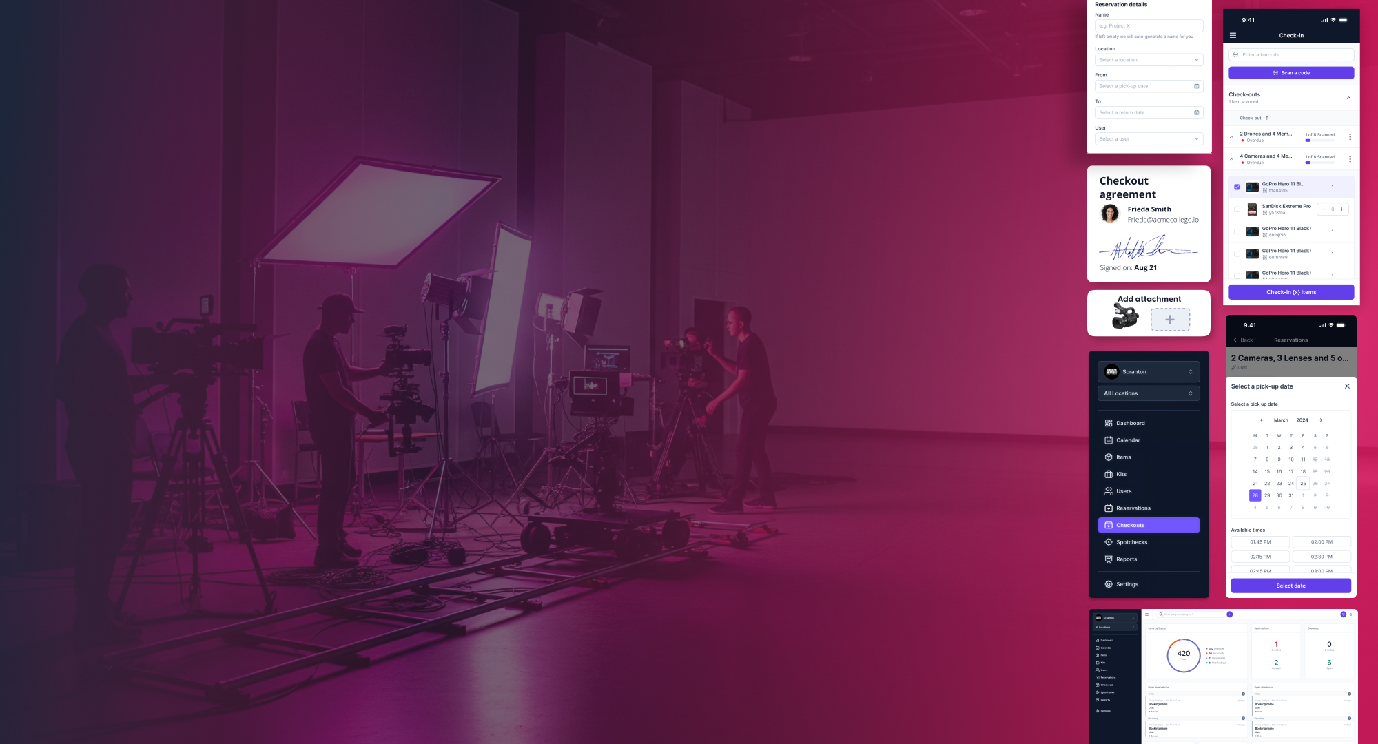 Cheqroom How It Works Header Image Highlighting Key Features