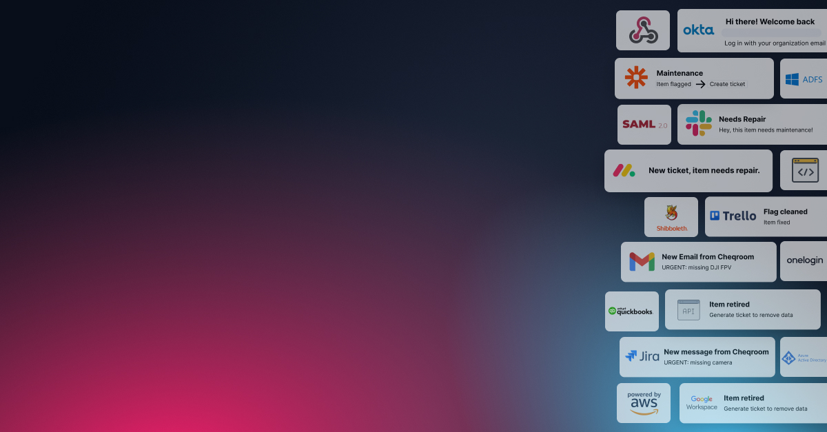 Cheqroom integrations web header