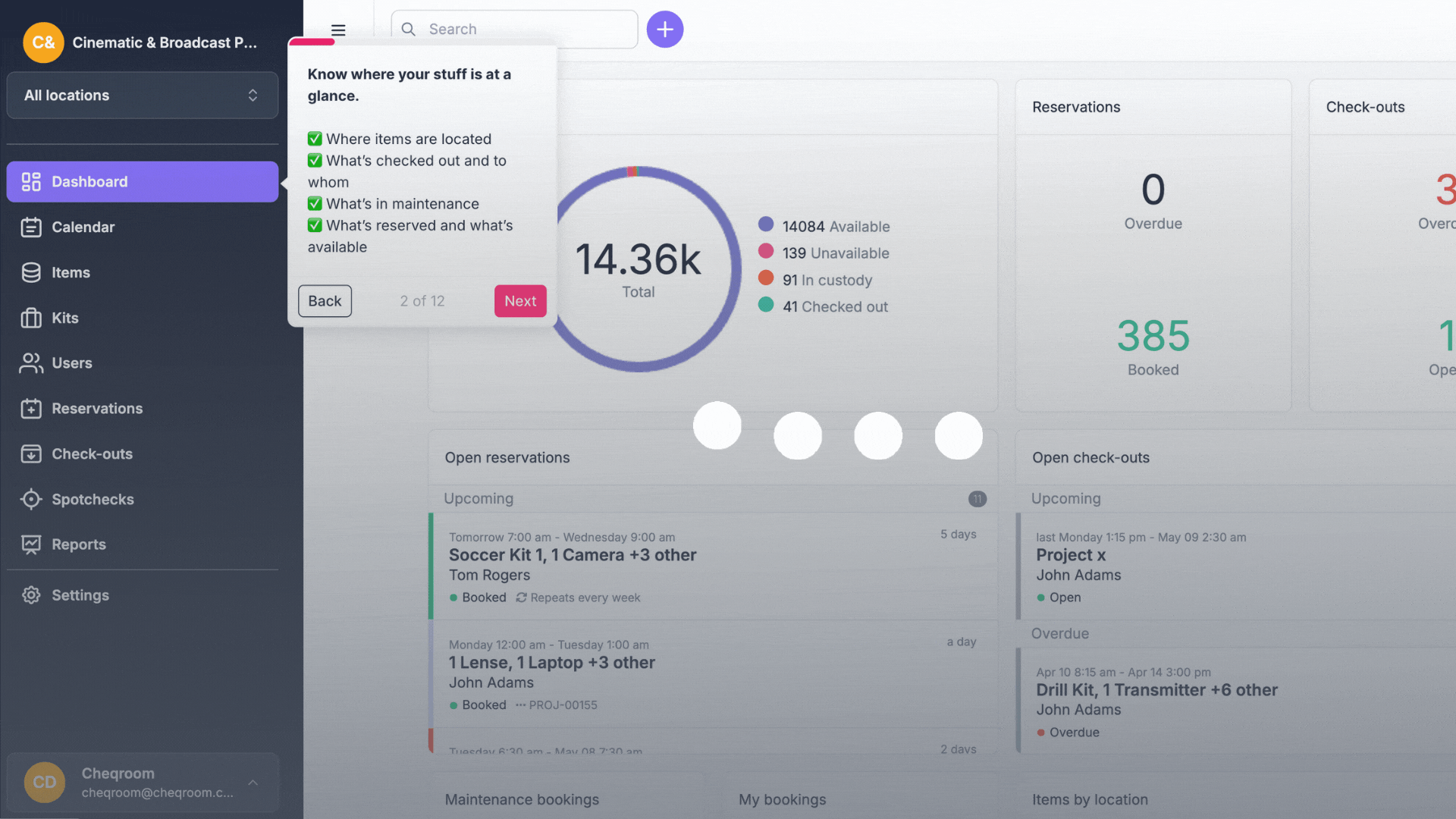 Loading product tour