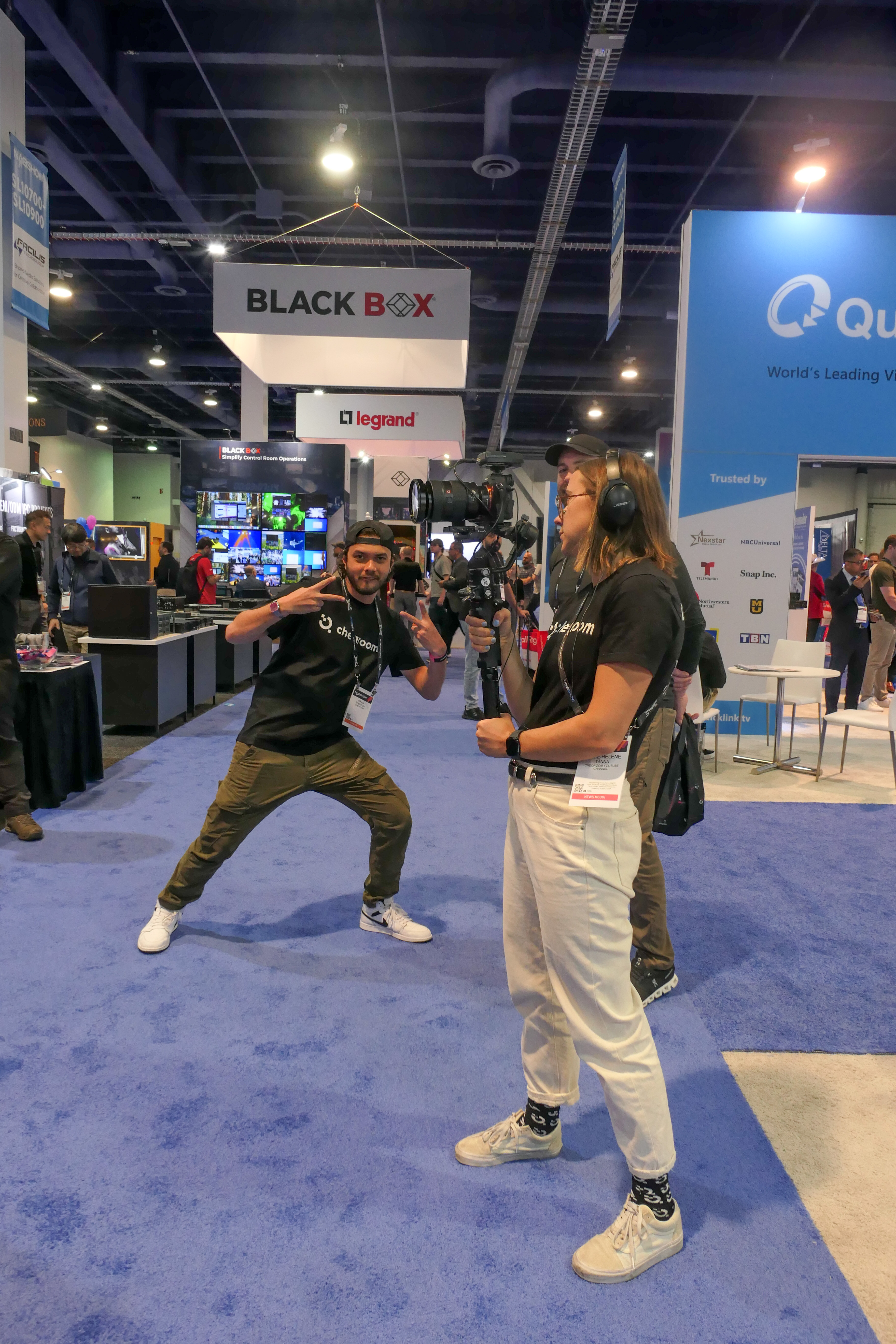 NAB 2025 Ryan photobomb 2