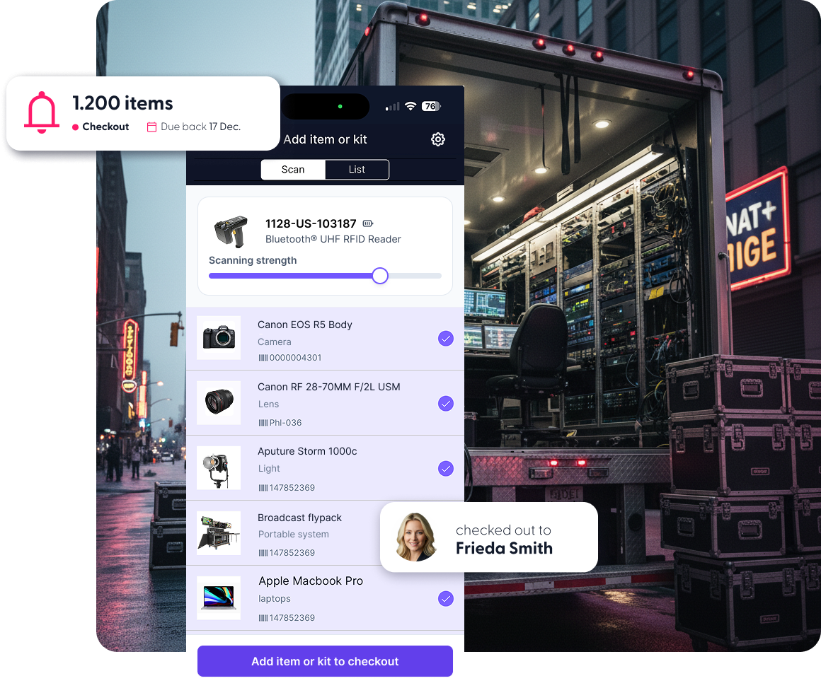 RFID Showcase for Broadcast