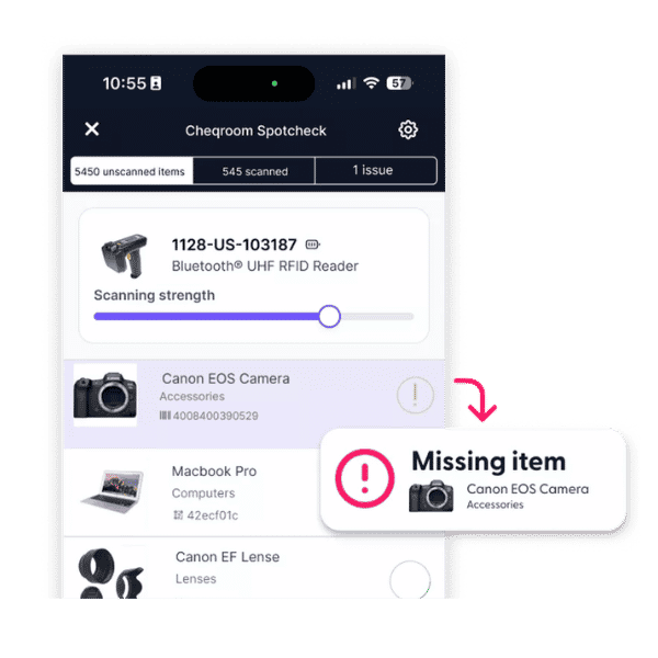 RFID Spotchech Missing Item Square