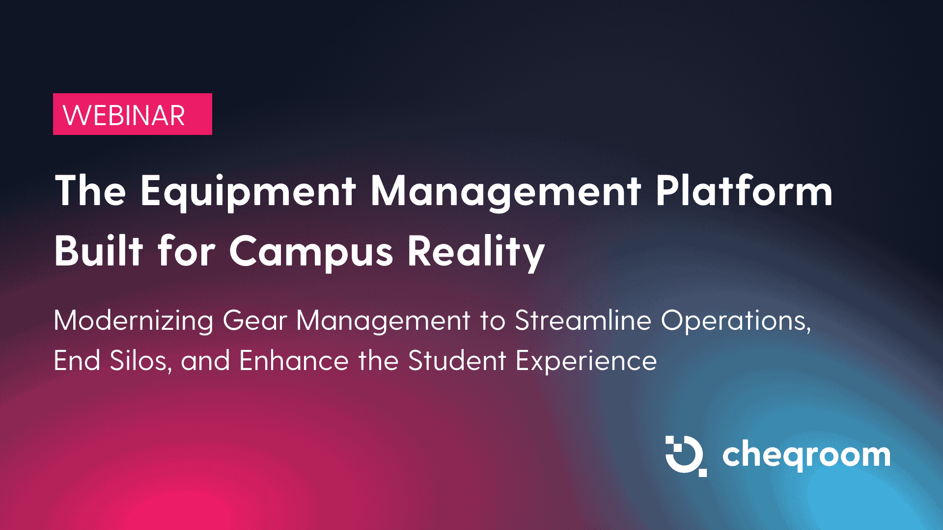 The Equipment Management Platform Built for Campus Reality
