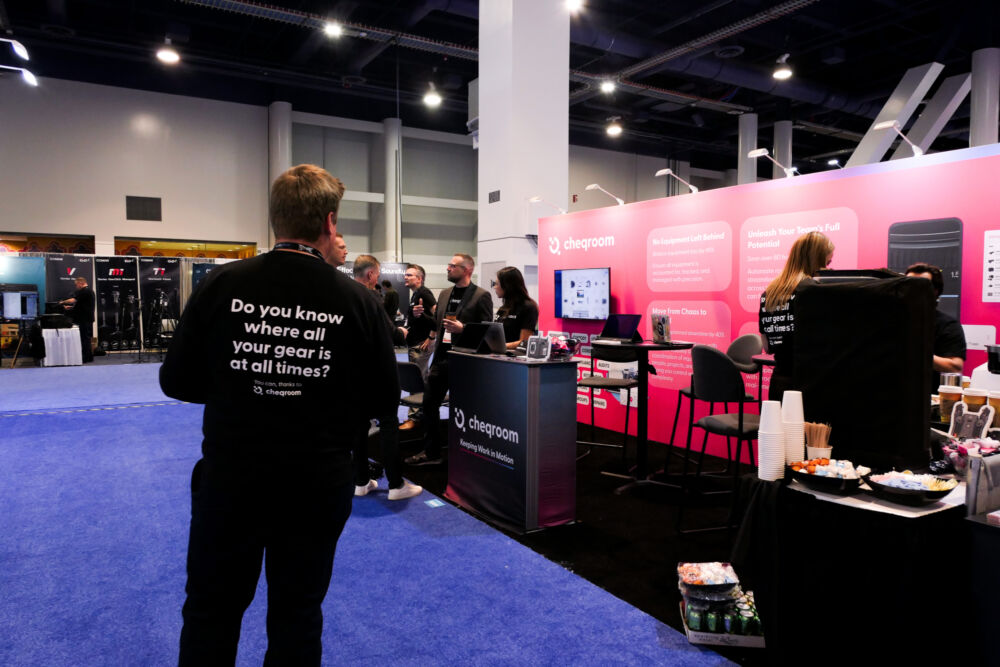 Cheqroom booth at NAB las vegas