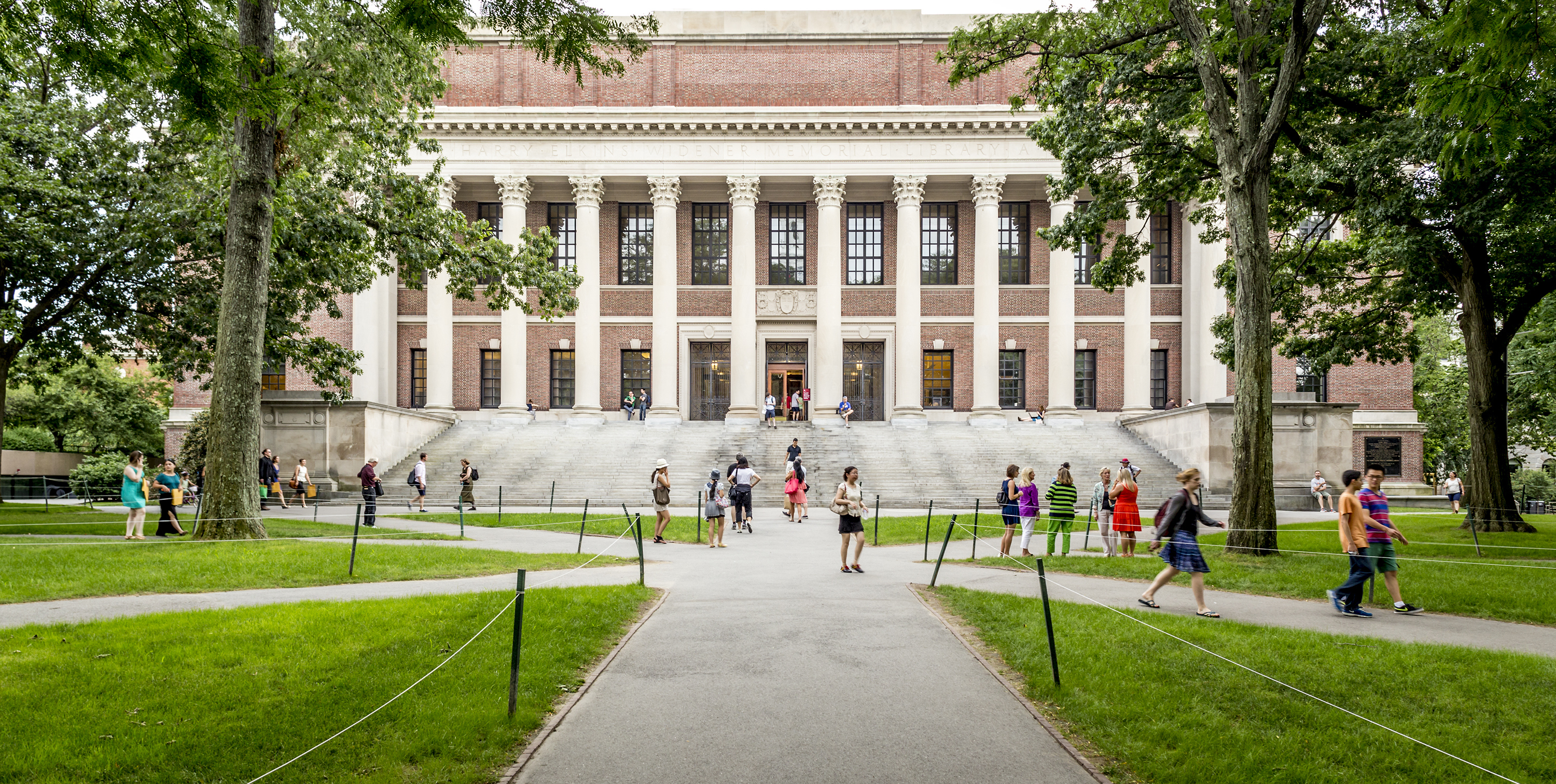 Campus with students