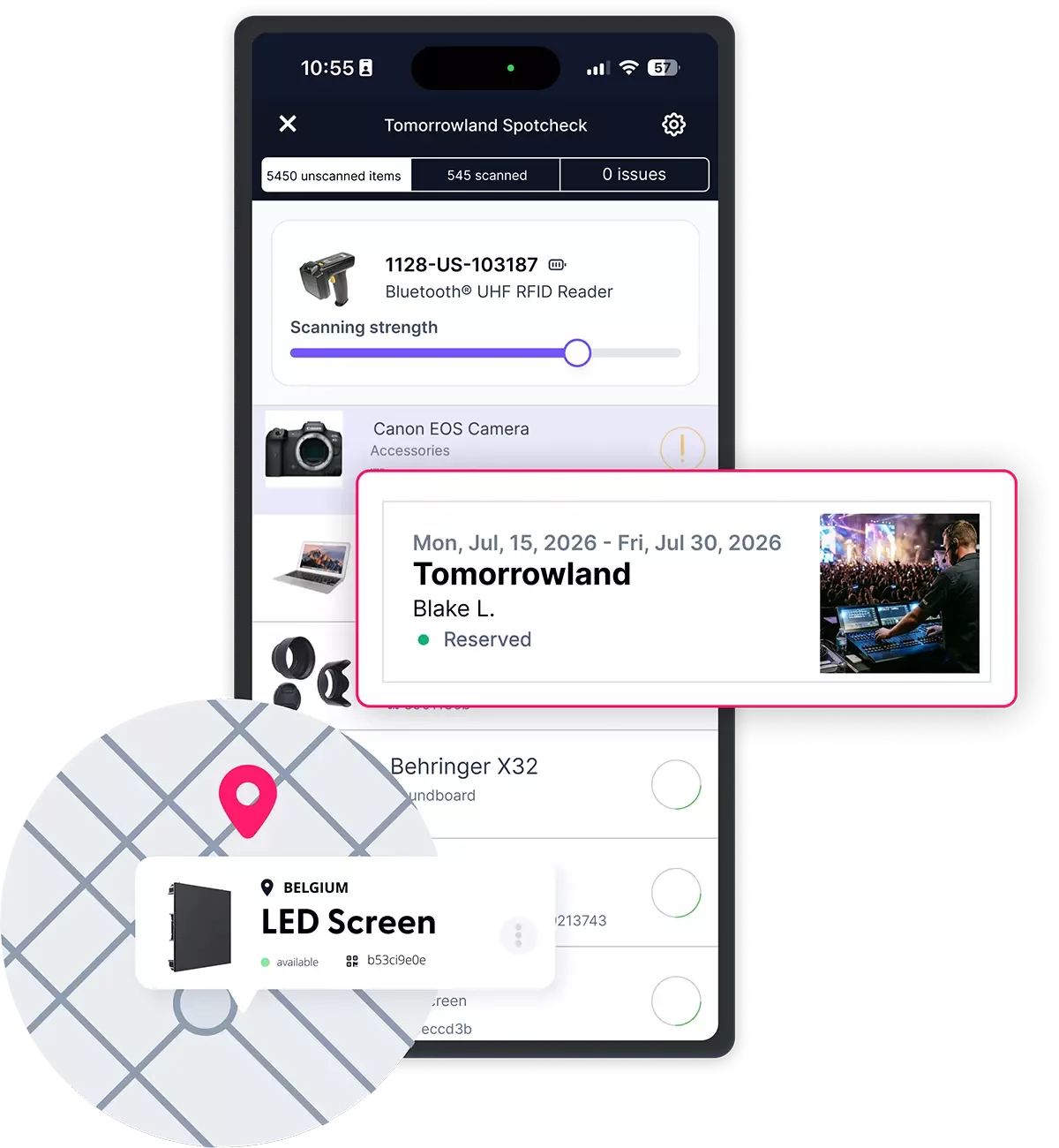 Events: Onsite Asset Tracking
