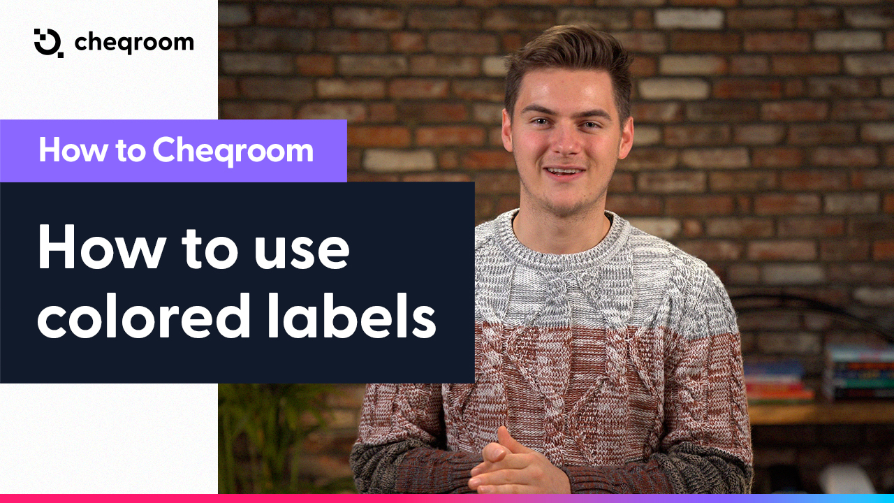Colored labels in Cheqroom
