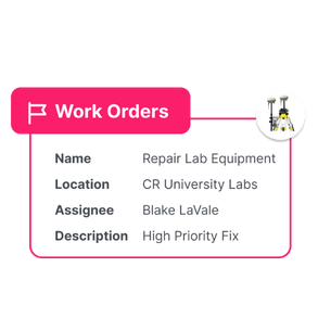 Work order request rectangle